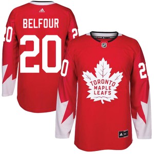 Adidas Ed Belfour Toronto Maple Leafs Youth Authentic Alternate Jersey - Red