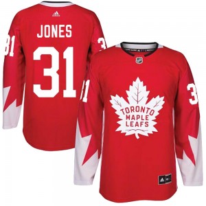 Adidas Martin Jones Toronto Maple Leafs Youth Authentic Alternate Jersey - Red