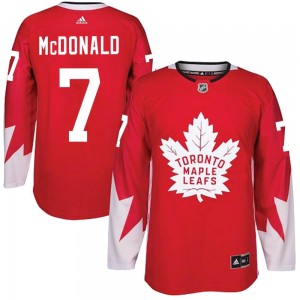 Adidas Lanny McDonald Toronto Maple Leafs Youth Authentic Alternate Jersey - Red