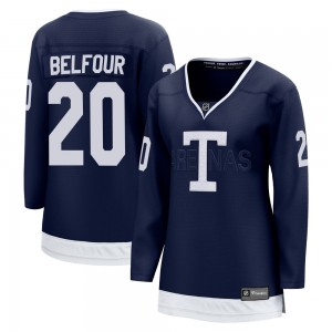 Fanatics Branded Ed Belfour Toronto Maple Leafs Women's Breakaway 2022 Heritage Classic Jersey - Navy