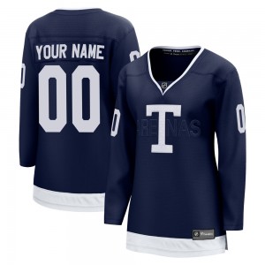 Fanatics Branded Custom Toronto Maple Leafs Women's Custom Breakaway 2022 Heritage Classic Jersey - Navy