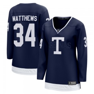 Fanatics Branded Auston Matthews Toronto Maple Leafs Women's Breakaway 2022 Heritage Classic Jersey - Navy