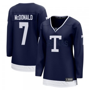 Fanatics Branded Lanny McDonald Toronto Maple Leafs Women's Breakaway 2022 Heritage Classic Jersey - Navy