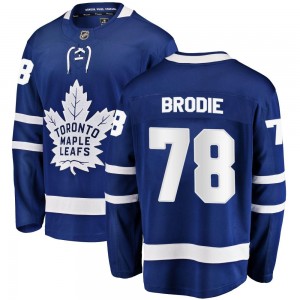 Fanatics Branded TJ Brodie Toronto Maple Leafs Youth Breakaway Home Jersey - Blue