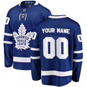 Fanatics Branded Custom Toronto Maple Leafs Youth Breakaway Home Jersey - Blue