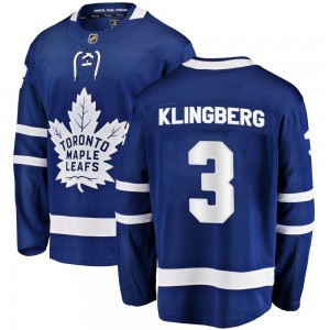 Fanatics Branded John Klingberg Toronto Maple Leafs Youth Breakaway Home Jersey - Blue