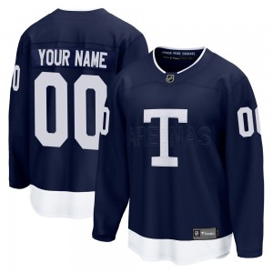 Fanatics Branded Custom Toronto Maple Leafs Men's Custom Breakaway 2022 Heritage Classic Jersey - Navy