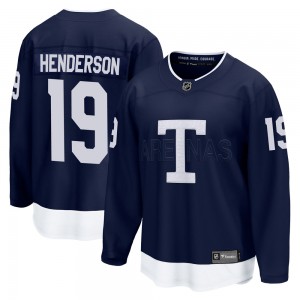 Fanatics Branded Paul Henderson Toronto Maple Leafs Men's Breakaway 2022 Heritage Classic Jersey - Navy
