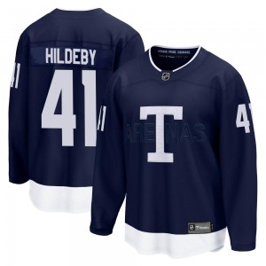 Fanatics Branded Dennis Hildeby Toronto Maple Leafs Men's Breakaway 2022 Heritage Classic Jersey - Navy