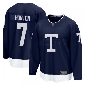 Fanatics Branded Tim Horton Toronto Maple Leafs Men's Breakaway 2022 Heritage Classic Jersey - Navy