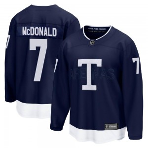 Fanatics Branded Lanny McDonald Toronto Maple Leafs Men's Breakaway 2022 Heritage Classic Jersey - Navy