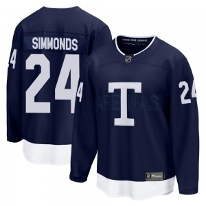 Fanatics Branded Wayne Simmonds Toronto Maple Leafs Men's Breakaway 2022 Heritage Classic Jersey - Navy