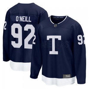 Fanatics Branded Jeff O'neill Toronto Maple Leafs Youth Breakaway 2022 Heritage Classic Jersey - Navy