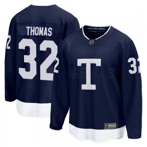 Fanatics Branded Steve Thomas Toronto Maple Leafs Youth Breakaway 2022 Heritage Classic Jersey - Navy