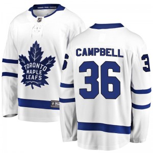 Fanatics Branded Jack Campbell Toronto Maple Leafs Men's Breakaway Away Jersey - White