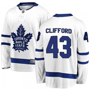 Fanatics Branded Kyle Clifford Toronto Maple Leafs Men's Breakaway Away Jersey - White
