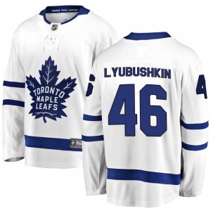 Fanatics Branded Ilya Lyubushkin Toronto Maple Leafs Men's Breakaway Away Jersey - White