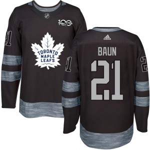 Bobby Baun Toronto Maple Leafs Youth Authentic 1917- 100th Anniversary Jersey - Black