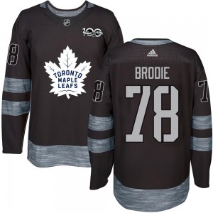TJ Brodie Toronto Maple Leafs Youth Authentic 1917- 100th Anniversary Jersey - Black