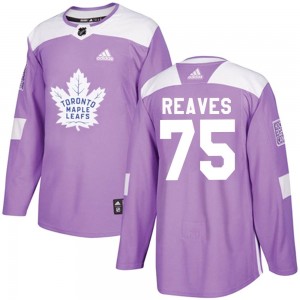 Adidas Ryan Reaves Toronto Maple Leafs Men's Authentic Fights Cancer Practice Jersey - Purple