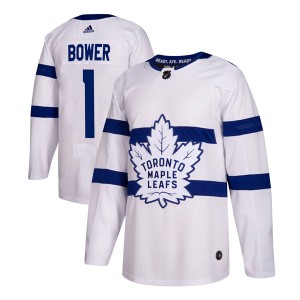 Adidas Johnny Bower Toronto Maple Leafs Youth Authentic 2018 Stadium Series Jersey - White