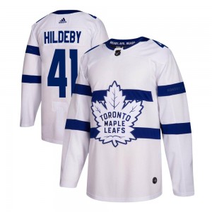Adidas Dennis Hildeby Toronto Maple Leafs Youth Authentic 2018 Stadium Series Jersey - White