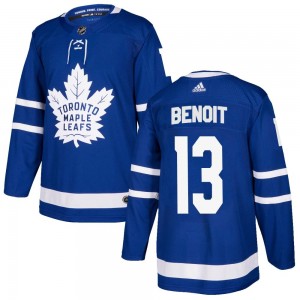 Adidas Simon Benoit Toronto Maple Leafs Youth Authentic Home Jersey - Blue