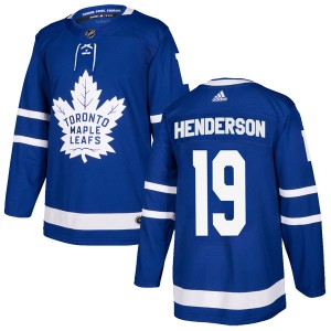 Adidas Paul Henderson Toronto Maple Leafs Youth Authentic Home Jersey - Blue