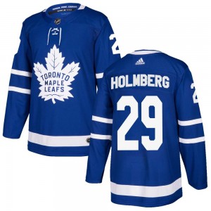 Adidas Pontus Holmberg Toronto Maple Leafs Youth Authentic Home Jersey - Blue