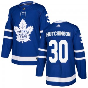 Adidas Michael Hutchinson Toronto Maple Leafs Youth Authentic Home Jersey - Blue
