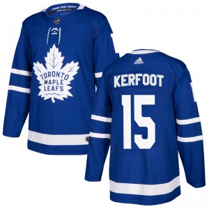 Adidas Alexander Kerfoot Toronto Maple Leafs Youth Authentic Home Jersey - Blue