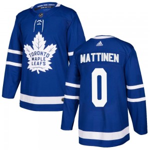 Adidas Nicolas Mattinen Toronto Maple Leafs Youth Authentic Home Jersey - Blue