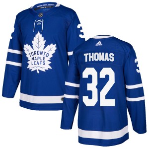 Adidas Steve Thomas Toronto Maple Leafs Youth Authentic Home Jersey - Blue