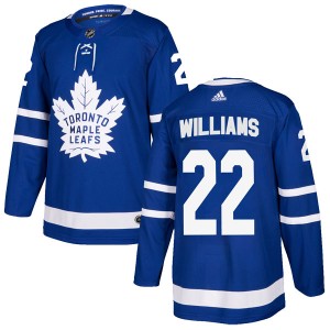 Adidas Tiger Williams Toronto Maple Leafs Youth Authentic Home Jersey - Blue