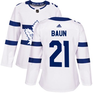 Adidas Bobby Baun Toronto Maple Leafs Women's Authentic 2018 Stadium Series Jersey - White