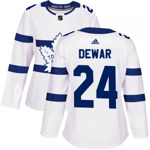 Adidas Connor Dewar Toronto Maple Leafs Women's Authentic 2018 Stadium Series Jersey - White