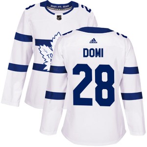 Adidas Tie Domi Toronto Maple Leafs Women's Authentic 2018 Stadium Series Jersey - White