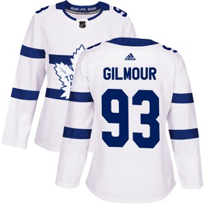 Adidas Doug Gilmour Toronto Maple Leafs Women's Authentic 2018 Stadium Series Jersey - White