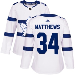 Adidas Auston Matthews Toronto Maple Leafs Women's Authentic 2018 Stadium Series Jersey - White