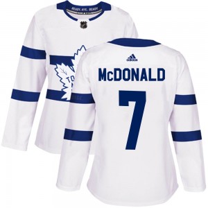 Adidas Lanny McDonald Toronto Maple Leafs Women's Authentic 2018 Stadium Series Jersey - White