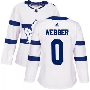 Adidas Cade Webber Toronto Maple Leafs Women's Authentic 2018 Stadium Series Jersey - White