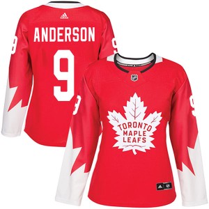 Adidas Glenn Anderson Toronto Maple Leafs Women's Authentic Alternate Jersey - Red