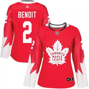 Adidas Simon Benoit Toronto Maple Leafs Women's Authentic Alternate Jersey - Red