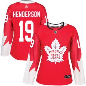 Adidas Paul Henderson Toronto Maple Leafs Women's Authentic Alternate Jersey - Red