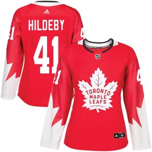 Adidas Dennis Hildeby Toronto Maple Leafs Women's Authentic Alternate Jersey - Red