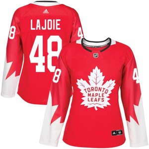 Adidas Maxime Lajoie Toronto Maple Leafs Women's Authentic Alternate Jersey - Red
