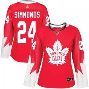 Adidas Wayne Simmonds Toronto Maple Leafs Women's Authentic Alternate Jersey - Red