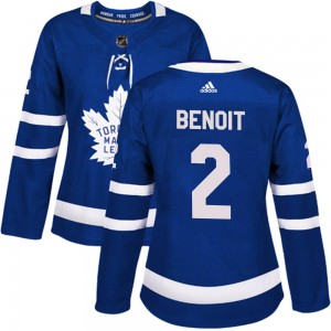 Adidas Simon Benoit Toronto Maple Leafs Women's Authentic Home Jersey - Blue