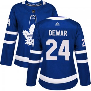 Adidas Connor Dewar Toronto Maple Leafs Women's Authentic Home Jersey - Blue