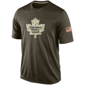 Nike  Men's Toronto Maple Leafs Olive Salute To Service KO Performance Dri-FIT T-Shirt
